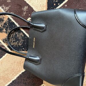 Michael Kors Black Pebbled Leather Tote